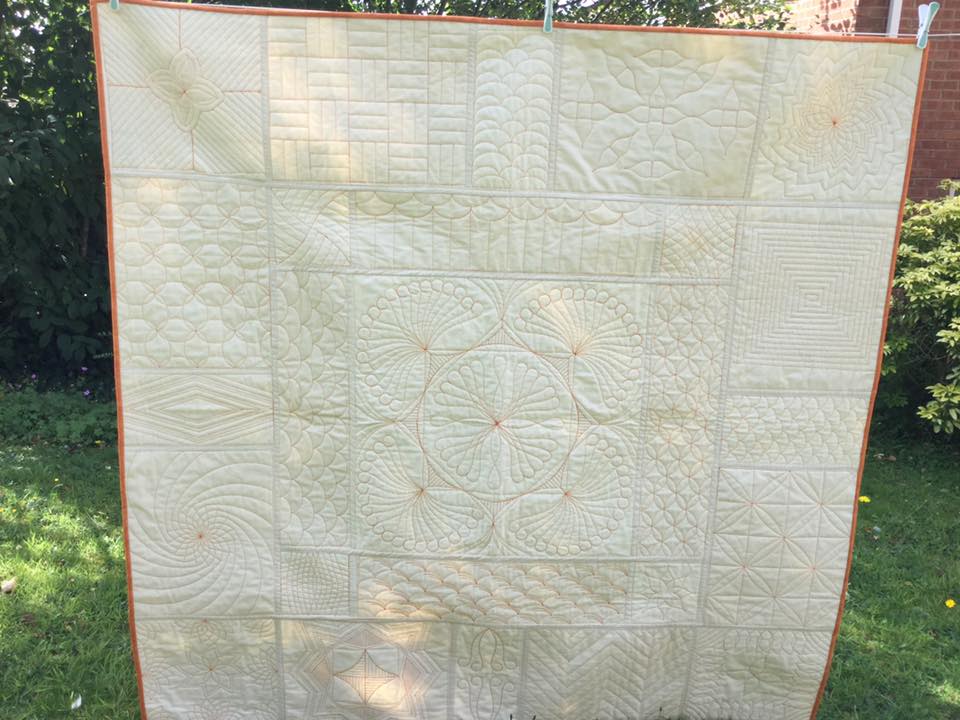 Punch with Judy > Westalee Ruler Foot Block Quilt